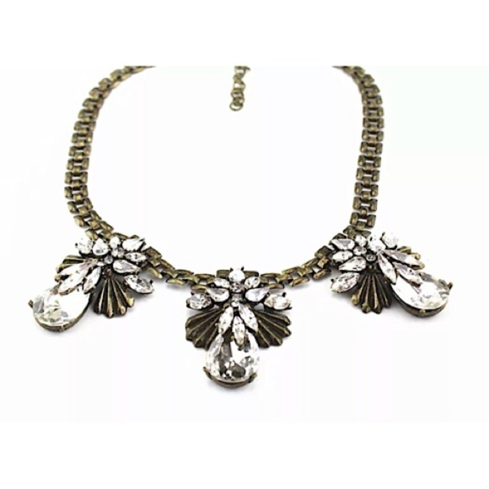 Bohemian RETRO CRYSTAL STATEMENT PENDANT NECKLACE #429